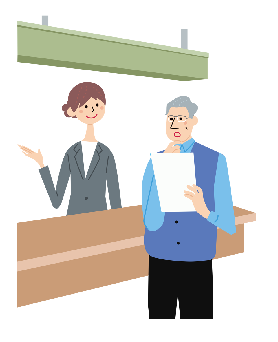 イラスト：窓口へ相談