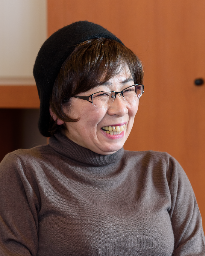 写真：患者さん 阿部文恵 さん