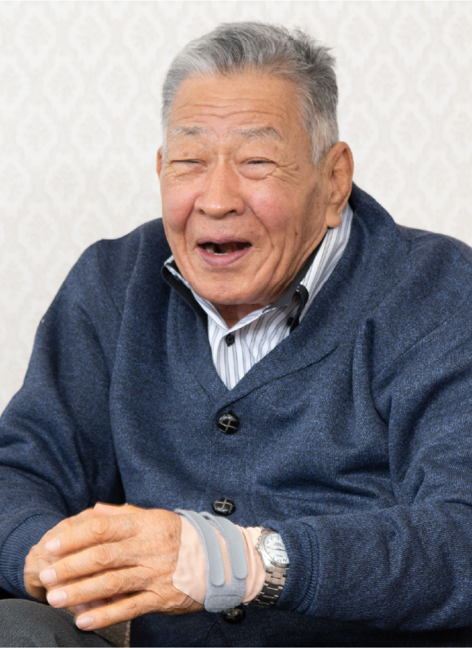 写真：患者さん　加藤 松次郎さん