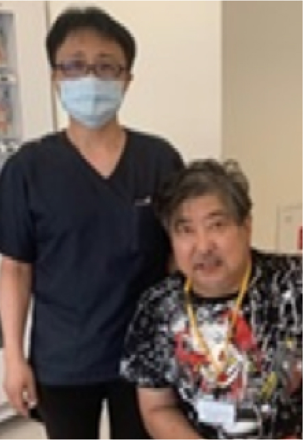 写真：主治医　尾上 祐行 先生と患者さん　芳賀 良一さん