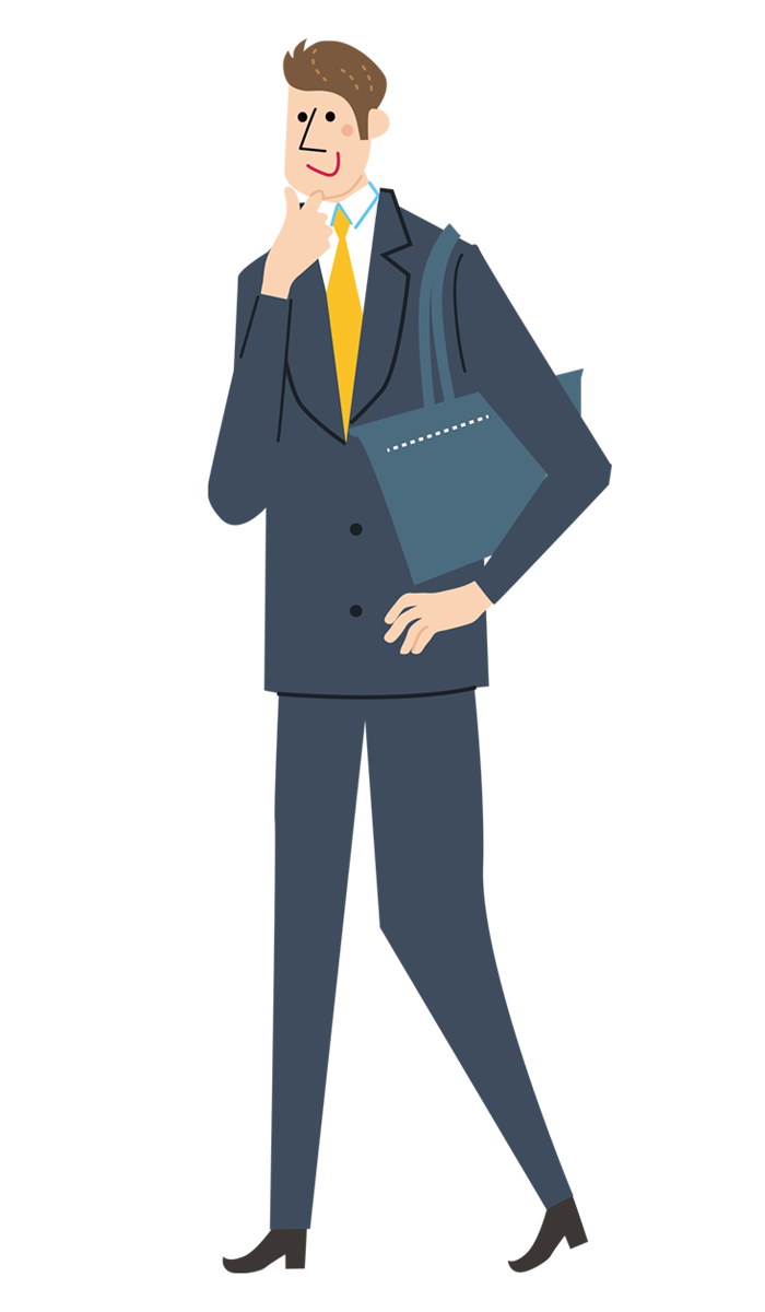 イラスト：スーツの男性