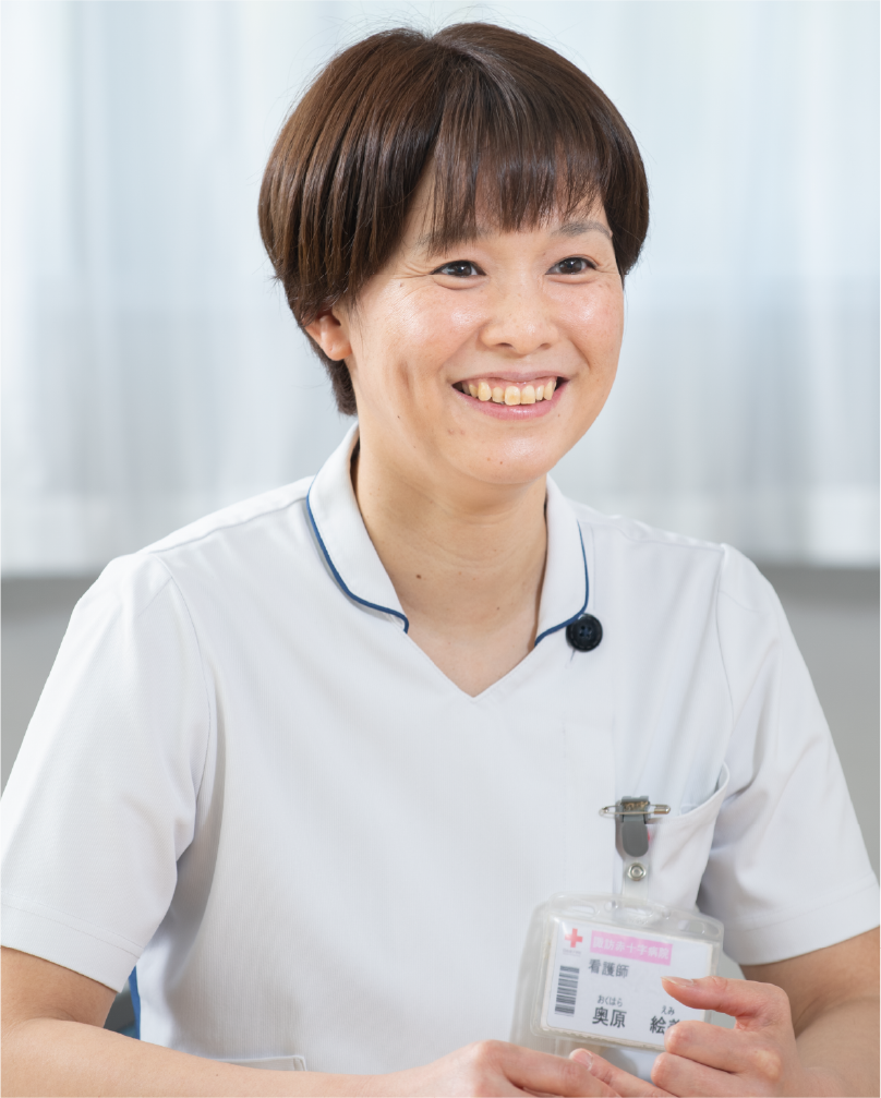 写真:長野/諏訪赤十字病院 看護師 奥原 絵美さん