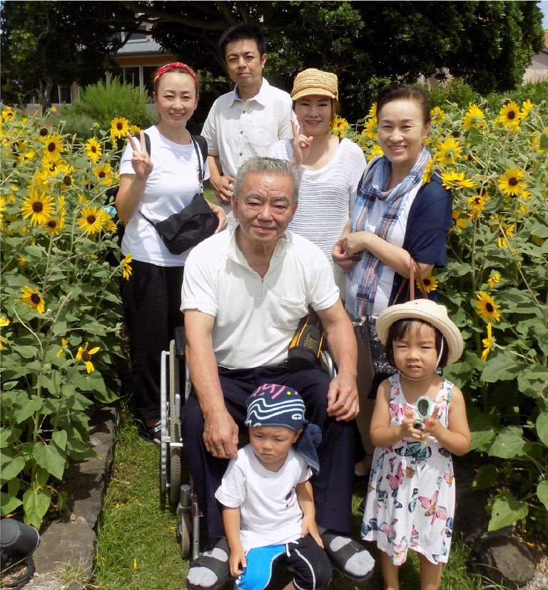写真：患者さんを支えるご家族